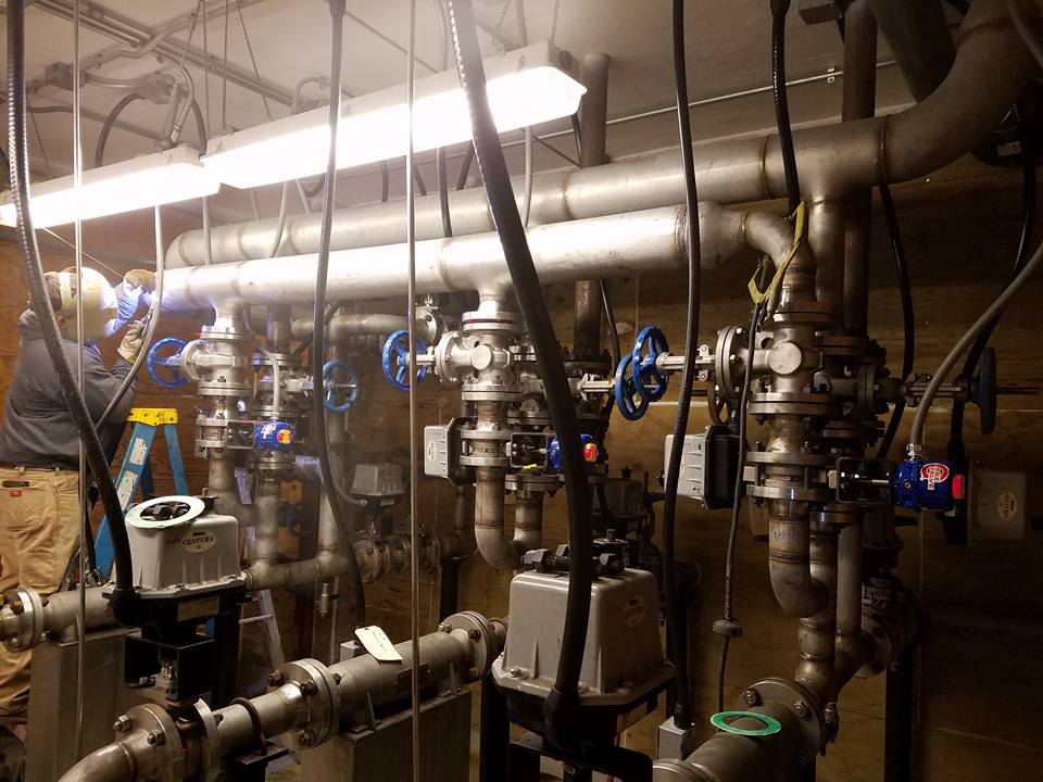 welding in boiler room