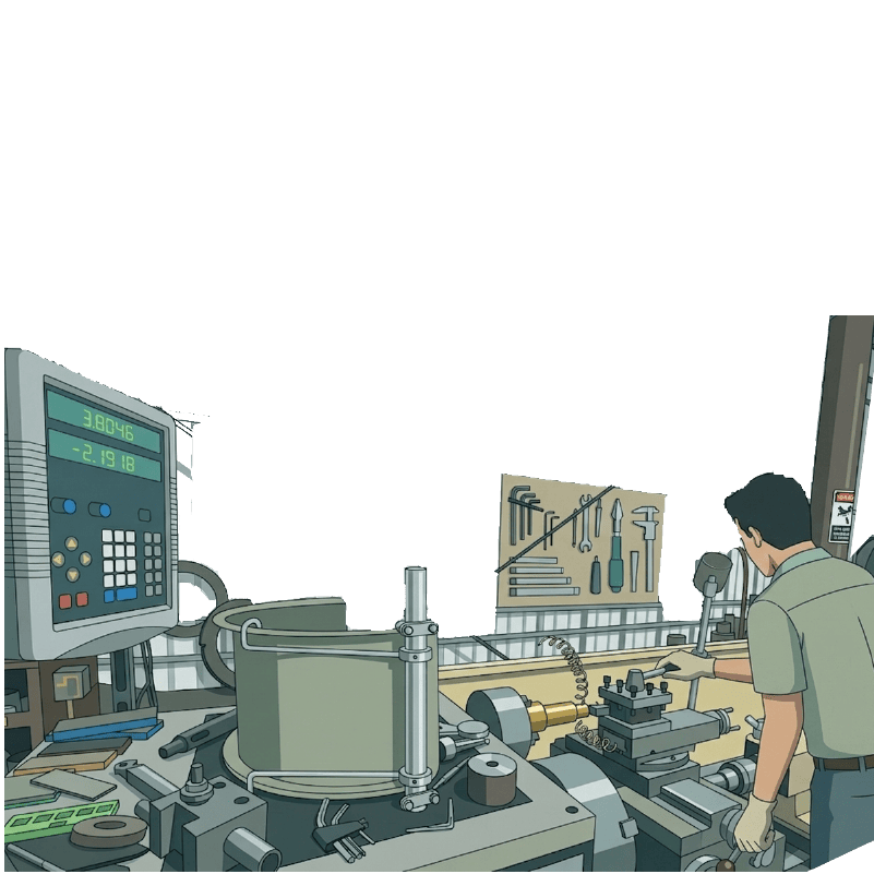 CNC Lathe illustration